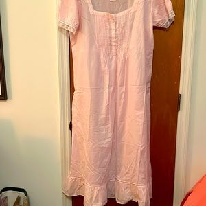 Brand new Laura Ashley pink knight gown nwot 100% cotton. Soft .